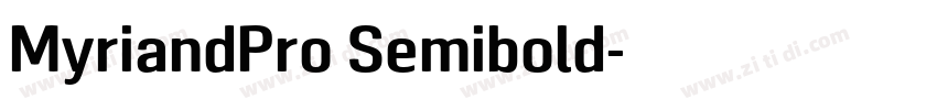 MyriandPro Semibold字体转换